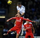 Fernando Torres tangles with Gary Cahill