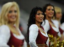 The 'Gold Rush' cheerleaders smile 