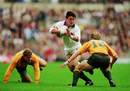 Will Carling takes on Australian centre Tim Horan