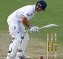 Alastair Cook is bowled by Steve Magoffin