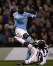 Mario Balotelli raises his foot and sees red