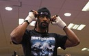 David Haye shows his focus during a training session