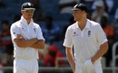 Andrew Flintoff chats with Kevin Pietersen