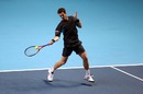 Andy Murray plays a forehand