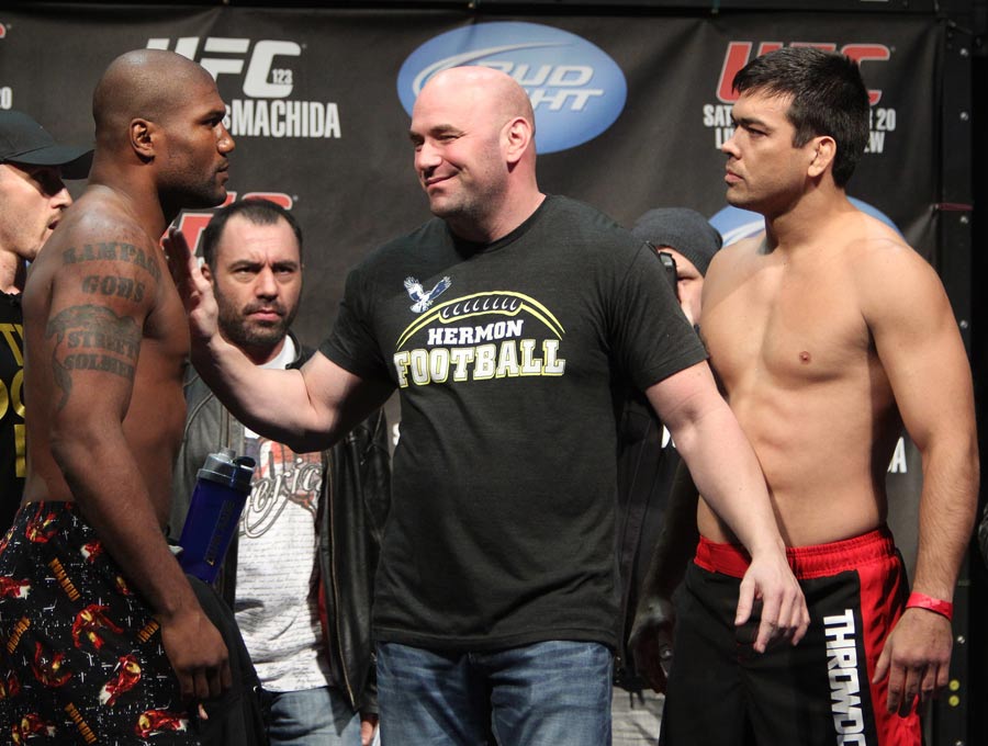 Rampage Jackson and Lyoto Machida have to be separated by Dana White