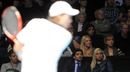 Diego Maradona and his girlfriend watch Andy Roddick