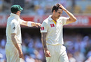 It was another torrid day for Mitchell Johnson