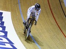 Victoria Pendleton competes in the women's sprint quarter-finals
