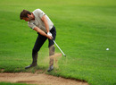 Robert Rock plays out of a bunker