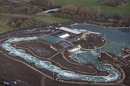 An aerial view of the white water centre