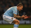 Craig Bellamy reacts in frustration