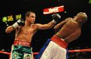 Floyd Mayweather Jnr evades Juan Manuel Marquez's punch