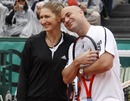 Steffi Graf and Andre Agassi attend the Foundation Graf-Agassi charity match