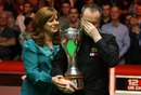 An emotional John Higgins savours his victory