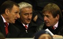 Former Liverpool players Phil Thompson, Ian Rush and Kenny Dalglish