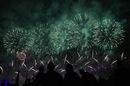 Fireworks light up the sky during the closing ceremony