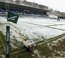 The scene at Adams Park prior to the clash between Wasps and the Dragons