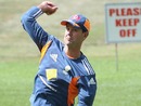 Ricky Ponting fields with his right hand