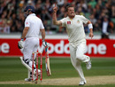 Peter Siddle had his second wicket when Andrew Strauss was caught at gully