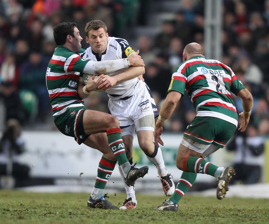 Mark Cueto gets stopped in his tracks