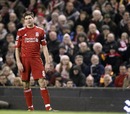 Steven Gerrard shows his disappointment