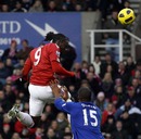 Kenwyne Jones puts Stoke in front with a superb header