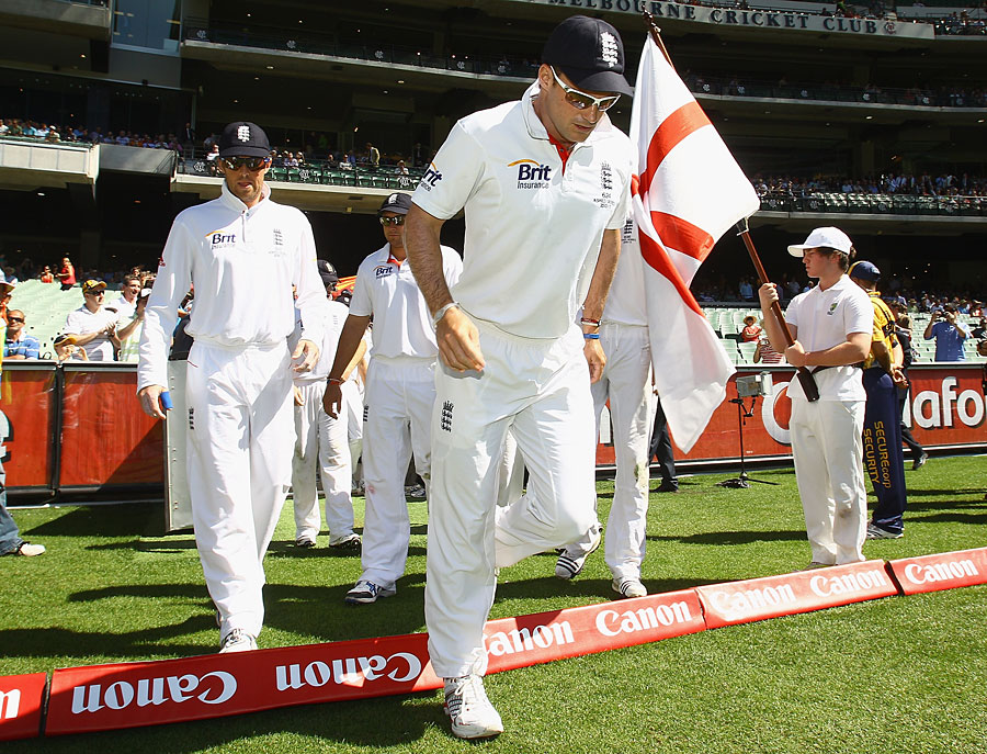 Andrew Strauss led England out with three wickets needed to retain the Ashes