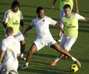 Ronaldinho controls the ball