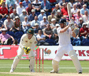 Paul Collingwood slaps past cover during his fifty