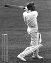 Donald Bradman steers one through the off side