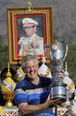 Colin Montgomerie poses with the Royal Trophy