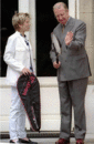 Justine Henin meets King Albert II