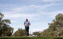 Tiger Woods strides into view