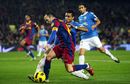 Andres Iniesta carries the ball forward