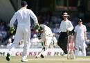Ricky Ponting is run out by Andrew Flintoff's direct hit
