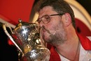 Martin Adams of England celebrates landing the 2007 BDO World Darts Championship