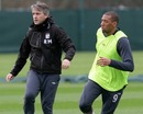 Roberto Mancini shows Jerome Boateng how to play