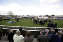 A shot of the parade ring following the deaths of Fenix Two and Marching Song