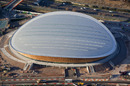 An aerial view of the Velodrome for the 2012 Olympics