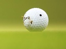 A muddy golf ball at the US Open