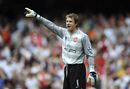 Jens Lehmann barks out the orders