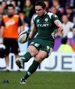 London Irish fly-half Ryan Lamb kicks a penalty
