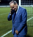 England manager Ron Greenwood talks on the phone
