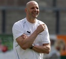 Northampton director of rugby Jim Mallinder in relaxed mood