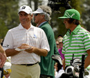 Fred Couples chats with Rickie Fowler