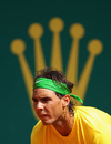 Rafael Nadal prepares to receive a serve