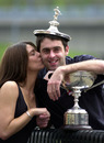 Ronnie O'Sullivan poses for photos with his girlfriend Bianca Westwood