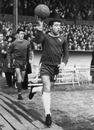Terry Venables leads out his Chelsea team