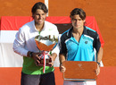 Rafael Nadal and David Ferrer pose for photos