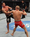 Georges St-Pierre and Jake Shields exchange blows